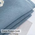 thumbnail image 3 of Panels Terracotta Semi Sheer Window Curtains Boho Grommet Top Window Voile Drapes/Treatment Linen Textu Panels for Bedroom Living Room Rust Retro Fall Modern Decor (X es), 3 of 9
