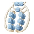 thumbnail image 1 of E-114 Blue Double Row Circular Leg Massage Roller For Cellulite Muscle Relaxation Performance Gear, 1 of 4
