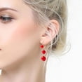 thumbnail image 3 of Hearth & Gear Crochet d'Oreille Pendentif Perle Rouge Tempérament Frais Tout Assorti Boucles d'Oreilles Perles Longues Boucles d'Oreilles pour Modifier la Forme du Visage Boucles d'Oreilles Pendantes Boucles d'Oreilles Fleur Boucles d'Oreilles Boucles d'Oreilles Cœur Scintillantes, 3 of 6