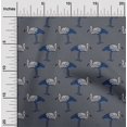 thumbnail image 1 of oneOone Cotton Poplin Fabric Heron Block Print Fabric BTY 56 Inch Wide, 1 of 4