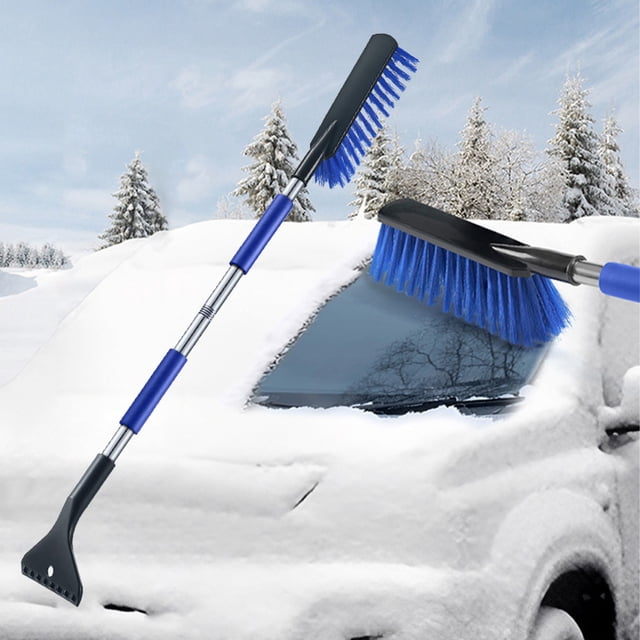Detachable Snow Brush and Ice Scraper for Cars SUVs Trucks with Extendable Handle and Foam Grip