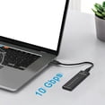 thumbnail image 3 of NVMe M.2 SSD Enclosure, 10Gbps USB 3.1 Type C, Aluminum Shell, JMS583 Chip, for  7 / 8 / 8.1 / 10 / Linux / OS X, M.2 2230 / 2242 / 2260 / 2280 SSD, UASP, 3 of 7