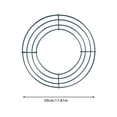 thumbnail image 2 of Round In Wire 12 Metal Day Valentine's Heart-Shaped Wedding Wreath DIY Frame Decoration & Hangs platform end start# s# Wreath 2 12 Frame Metal Heart-Shaped Day Round In Wedding DIY Wreath Wire, 2 of 7