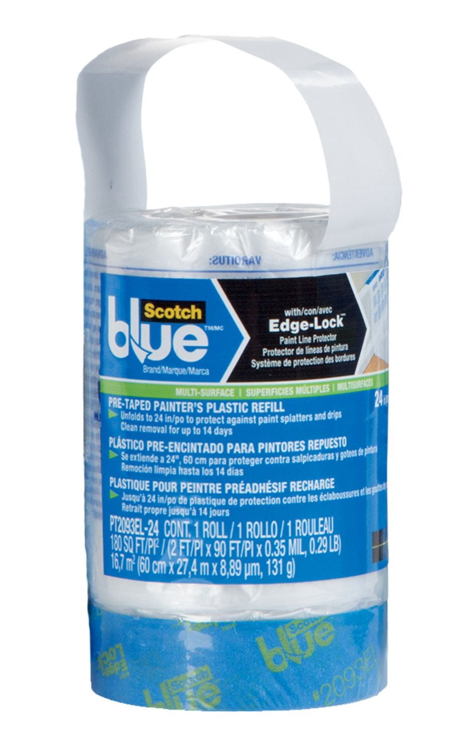 ScotchBlue™ Pre-Taped Painter's Plastic 24 Inch Refill