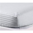 thumbnail image 4 of 700 Thread Count 100% Egyptian Cotton 3-Piece Fitted Sheet ( 1 Fitted Sheet + 2 Pillow Covers) 30 Inches Deep Pocket Size Stripe Pattern, 4 of 4