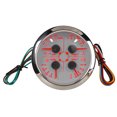 thumbnail image 2 of Aramox Multifunctional Gauge, 4in1 85mm Guage Multifunction Fuel  Oil Pressure Water Temp Volt Meter DC 9-32V for Car RV Boat Motorcycle, 2 of 8