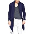 thumbnail image 2 of Cardigan Tricoté pour Hommes Manches Longues Décontracté Ajusté Veste Pull Pardessus, 2 of 3