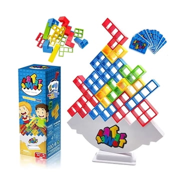 Blocs de Construction Tetris pour Enfants, Empilage, Musique, Équilibre, Assemblage, Empilage, Jouets Éducatifs Élevés, Balançoire, Jeu de table