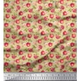 thumbnail image 1 of Soimoi Blue Poly Georgette Fabric Circle Art Geometric Decor Fabric Printed Yard 42 Inch Wide, 1 of 5