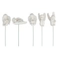 thumbnail image 2 of Cupid Figurine On Stick, 5 Pcs White Angel Figurine Exquisite Beautiful  For Outdoor Terraces, 2 of 8