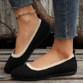 thumbnail image 2 of Kcodviy Spring and Summer Women's Womens Casual Slip on Shoes To Wear with Casual Dresses Casual Shoes Flat Lightweight Mesh Breathable Comfortable Color Contrast Simple Style, 2 of 8