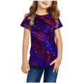 thumbnail image 2 of Penkiiy Garçons Filles Enfants T-Shirts Graphiques 3D à Étoiles Imprimées, Garçons Filles Chandails Fantaisie Col Rond Manches Courtes T-Shirts 13-14 Ans Multicolore, 2 of 4