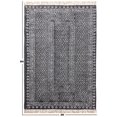 thumbnail image 3 of Casavani Handmade Cotton Rug Hallway Stair Runner Rug Black Area Kilim 6x12 feet, 3 of 5