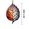 thumbnail image 2 of Meitianfacai Acrylic Flat Printing Leaves Christmas Decorations Christmas Tree Decorations Hanging Pendants, 2 of 5