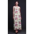 thumbnail image 2 of Bimba Robe Longue Maxi de Soirée pour Femmes en Rayonne à Imprimé Floral, Dos Nu, Bretelles Spaghetti - XX-Grand, 2 of 5