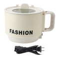 thumbnail image 2 of Mini Electric Hot Pot 450W 1.8L Foldable Handle Even Heating Portable Noodles Cooker, for Home Dormitory Office, 2 of 7