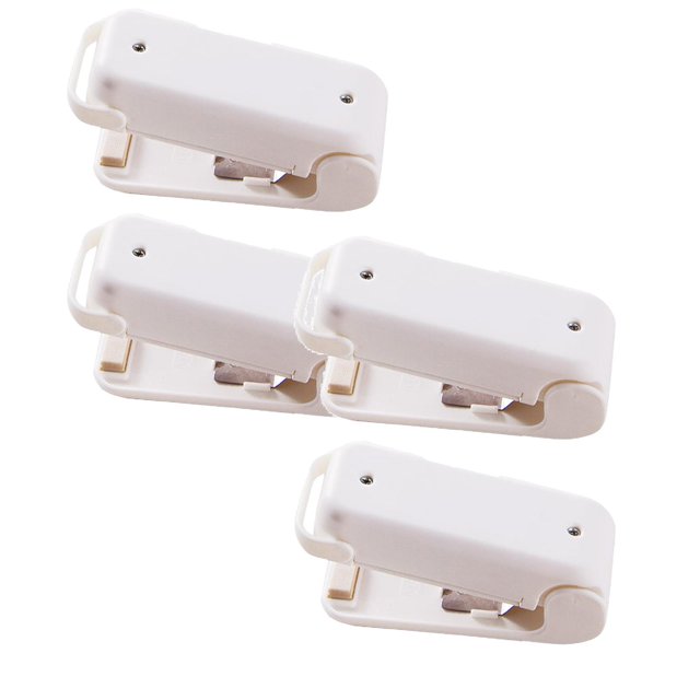 Oleegame 2PC Portable Mini Sealing Household Machine Heat Mini Handheld Plastic Bag Sealer White