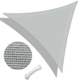 thumbnail image 1 of Yescom 28Ft Triangle Sun Shade Sail Canopy 97% UV Block Commercial Carpark Pool Camping Playground Outdoor Cload Gray, 1 of 10