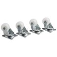 thumbnail image 4 of 1\\\\\\\"25mm Caster Stroller Wheel Swivel Caster with Rubber Mount Ball Bearing Wheels, 4 of 7