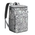 thumbnail image 1 of Colorful Checkered Soft Cooler Bag - 20L Insulated Leakproof Backpack for Travel, Work & Outdoor Adventures, 1 of 5