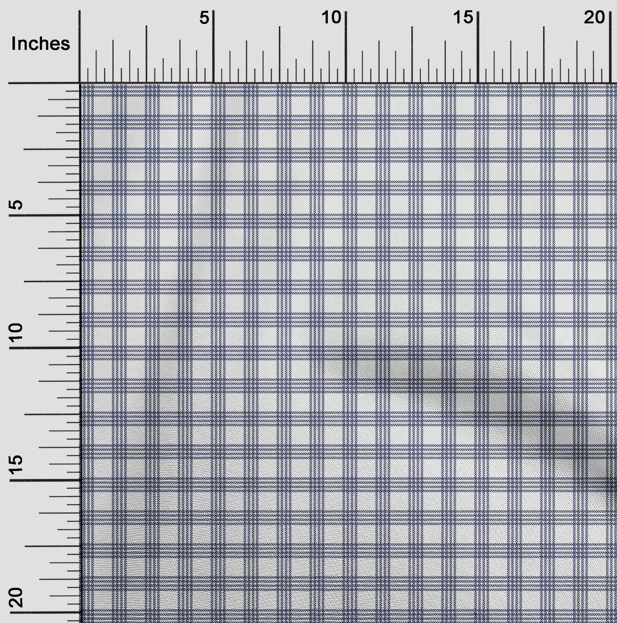 oneOone Cotton Cambric Fabric Gingham Check Print Fabric By The Yard 56 Inch Wide