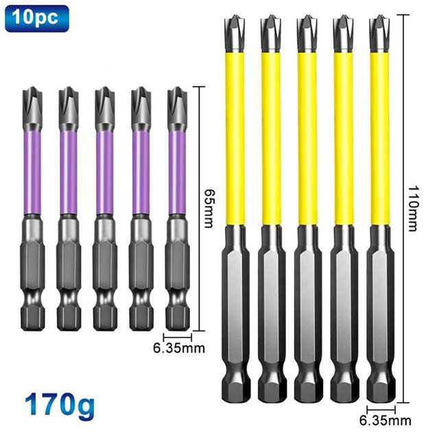 Lefu 65mm 110mm Magnetic Special Slotted Cross Screwdriver Bit for Electrician FPH2