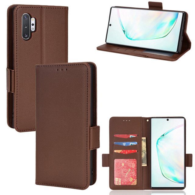 Samsung Galaxy Note 10 Plus Case , PU Leather Flip Cover Card Slots Magnetic Closure Wallet Case for Samsung Galaxy Note 10 Plus