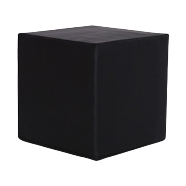 Lipstore Cube Stool Accessories Lounge Brick for Office Dressing Stretching Black