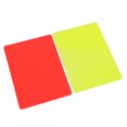 thumbnail image 4 of 2 Pieces/Set Football Referee Rectangle Card Game PVC Supply Soccer Match Sport Red Yellow Cards Professional Ejector Judgement Game, 4 of 9