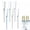 Multicolour, variant on Floating Champagne Flutes Elegant Pool Party Drinkware Set Stemware for Celebrations and Events 6PCS
