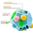 thumbnail image 3 of 12 Sides Fidget Cube, Stress and Anxiety Relief for All Ages with ADHD ADD OCD Autism, 3 of 6