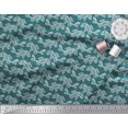 thumbnail image 2 of Soimoi Silk Fabric Fish Block Printed Fabric 1 Yard 42 Inch Wide, 2 of 3