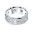 thumbnail image 3 of 3/4ct Princess Cut Diamond Comfort Fit Wedding Ring 14K White Gold, 3 of 3