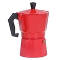 thumbnail image 1 of ALUMINUM COFFEE POT PERCOLATOR ITALIAN CAFETIERE 3 CUPS STOVETOP MAKER FOR HOME KITCHEN, 1 of 7