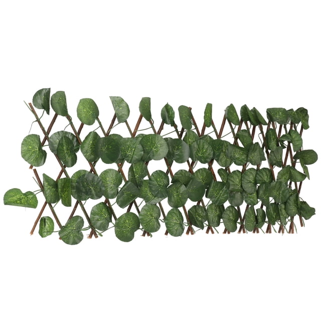 Haies Artificielles Extensibles de Simulation Haies Artificielles Clôture Simulation Panneau de Clôture de Verdure Synthétique Extensible Protection Solaire