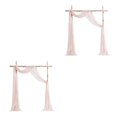 thumbnail image 1 of Decodeary Wedding Arch Drapes Memorable Setting For Big Day Not Easy To Wrinkle Easy Care shell pink 2Set, 1 of 6