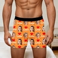 thumbnail image 4 of KHONTS Customized Men's Boxers - Personalized Gifts for Boyfriend - Custom Underwear Orange S, 4 of 8