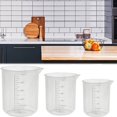 thumbnail image 4 of Kitchen 5 Pcs/set Plastic Measuring Cups Lab Beakers Water Flour Powder Measuring Cups with Scales, 4 of 6