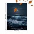 thumbnail image 3 of Qisvanset Beach Wave Ocean Canvas Print 12x16 Inch Resort Wall Decor, 3 of 8