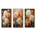 thumbnail image 2 of Designart "Chrysanthemums Autumn composition I" Floral & Botanical Framed Wall Art Set Of 3 - Beige Chrysanthemums Frame Gallery Set For Office Decor, 2 of 6
