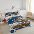 thumbnail image 3 of Erosebridal Dog Riding Dinosaur Bedding Twin Comforter Set,Cartoon Wildlife Down Comforter,Animal Decor,Reversible,Lightweight,2-Piece, 3 of 7