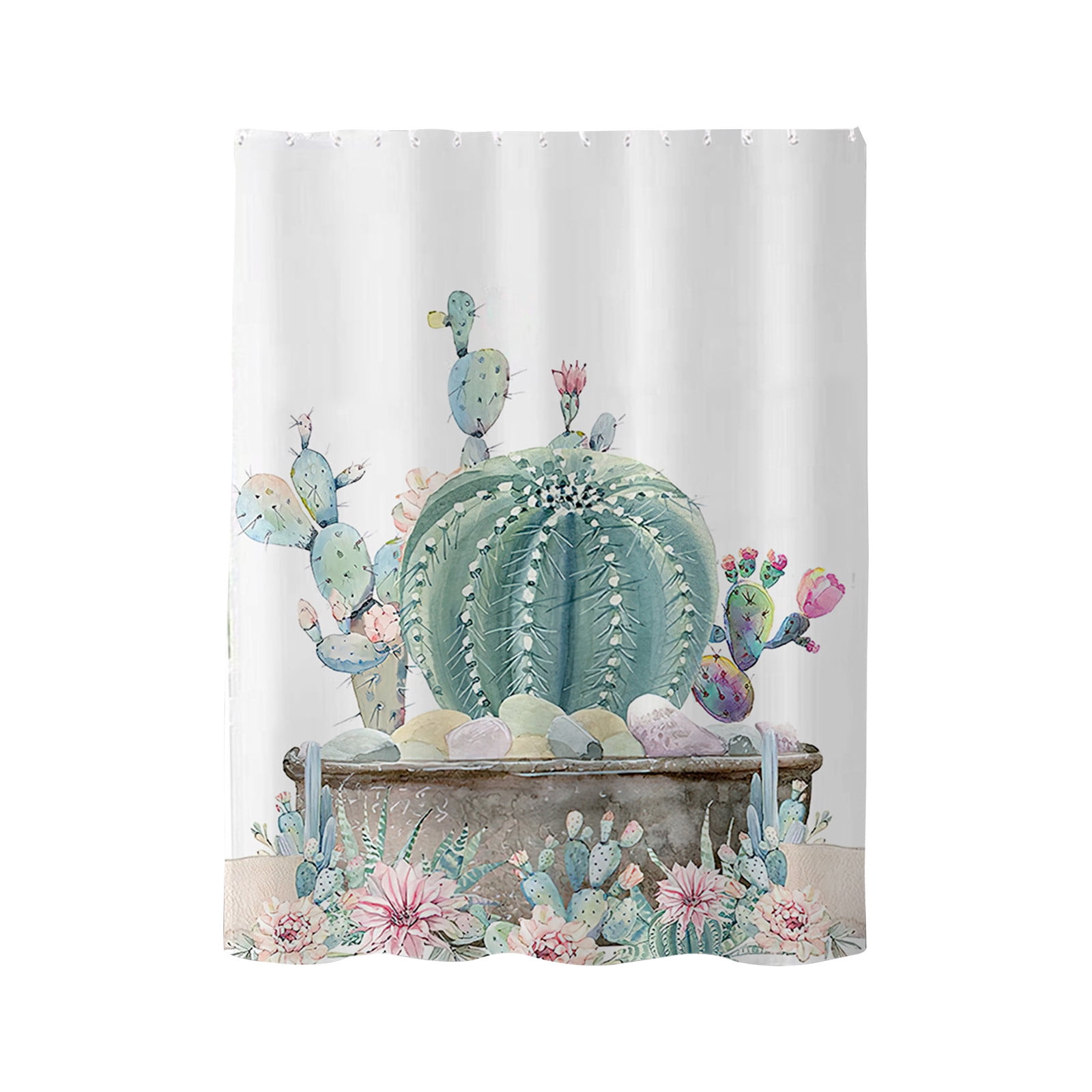 Shower Curtain Liner Shower Curtains Polyester Shower Curtain, Polyester, Quick Drying, Weighted Hemp, Bathroom Shower Curtain Set, Tropical Leaves
