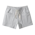 thumbnail image 2 of EOYWHK Summer Shorts for Men 100% Cotton Ultra Soft Lounge Shorts Elastic Waist Drawstring with Pockets, 2 of 5