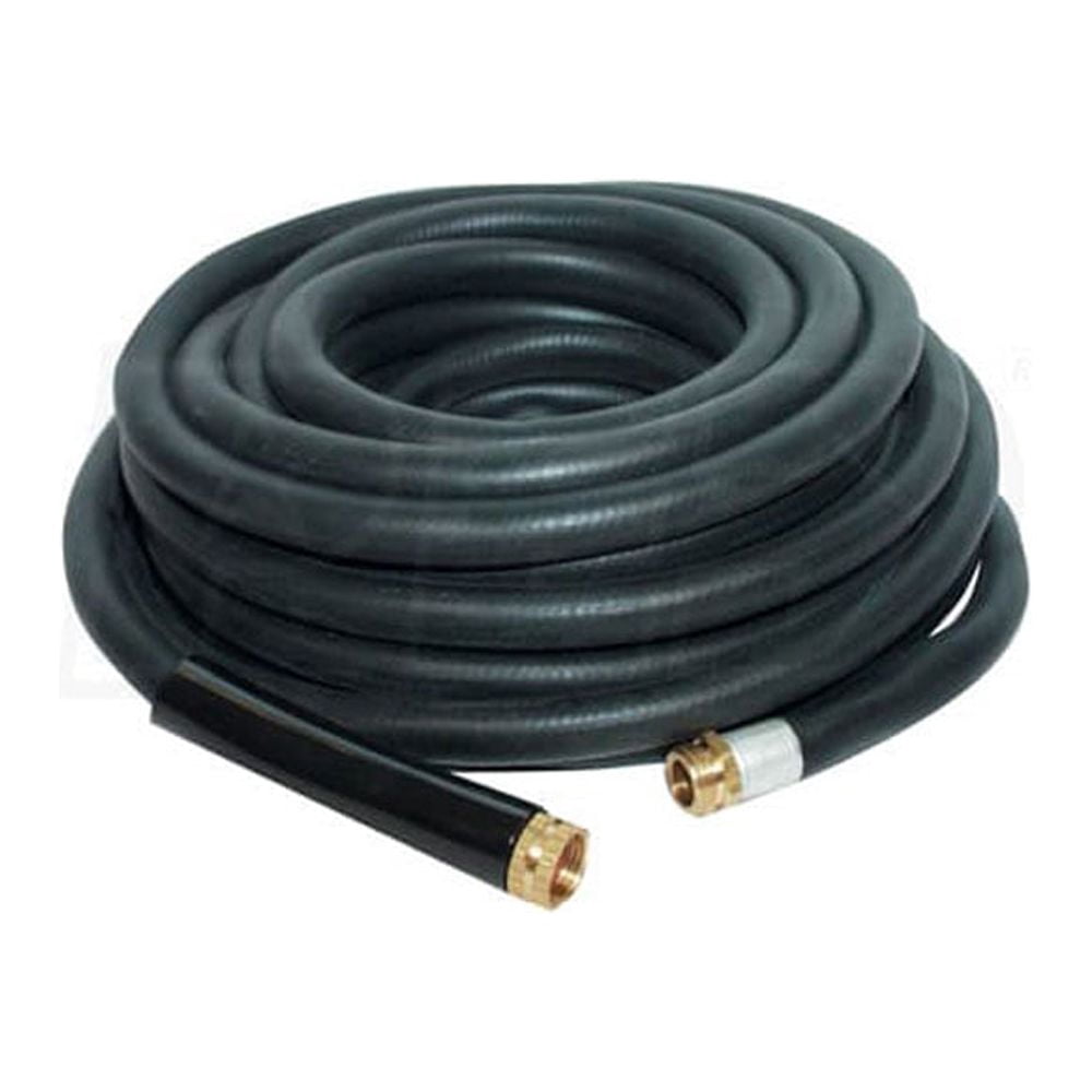 Apache 100 Foot Industrial Rubber Garden Water Hose with Brass Fittings