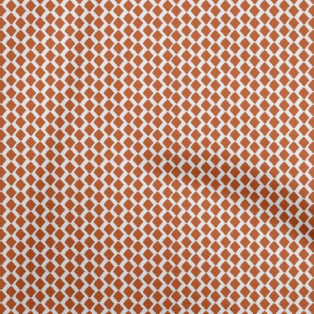 oneOone Rayon Orange Fabric Block Craft Projects Decor Fabric Printed By The Yard 56 Inch Wide-84