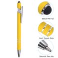 thumbnail image 4 of Unique Bargains Ballpoint Pen with Stylus Tip, Medium Point, 1.0mm, Black Ink, Yellow, 6 Pack, 4 of 5
