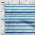 thumbnail image 2 of oneOone Georgette Viscose Medium Blue Fabric Stripes Sewing Material Print Fabric By The Yard 42 Inch Wide, 2 of 4