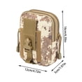 thumbnail image 2 of 2-Pack Tactical Waist Packs – Military-Grade MOLLE Pouch for Outdoor/Sports , Waterproof 800D Fabric (6.3 x 4.7 Inch) – Fits Phone, Flashlight & Essentials F, 2 of 5