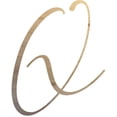 thumbnail image 1 of Unfinished Wood Letter Q, Craft Alphabet 3'' Tall Wooden Letter Wall Décor, Bellany Script Font, 1 of 3