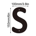 thumbnail image 2 of 3D Iron Art Letter House Number Sign with Screws Decorative Metal Alphabet Letters for Home Address Numbers,Garden Decor,Shop Sign, que Industrial Style,26 English Letters for DIY Wall Display, 2 of 5